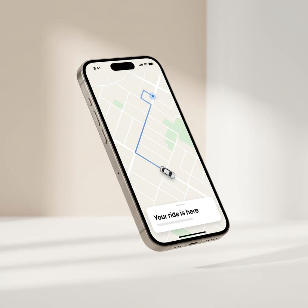 Spinr app showing ride in progress